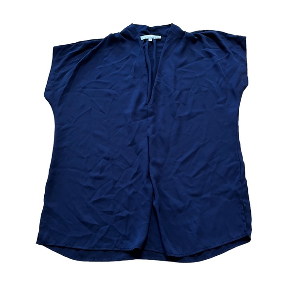 Monk & Lou Navy Blue Blouse Top Size Small - Picture 1 of 6
